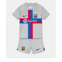Barcelona Fotballklær Tredjedraktsett Barn 2022-23 Kortermet (+ korte bukser)